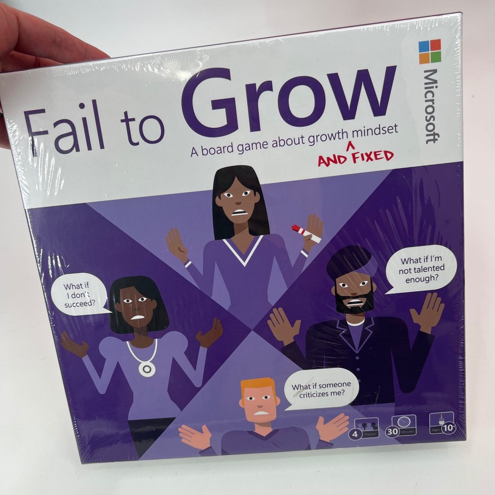 Fail to‎ Grow Growth Mindset Game for Kids & Adults Microsoft Employee Exclusive